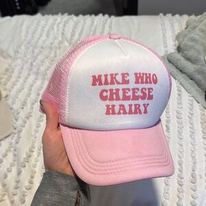 Pink and White Trucker Hat